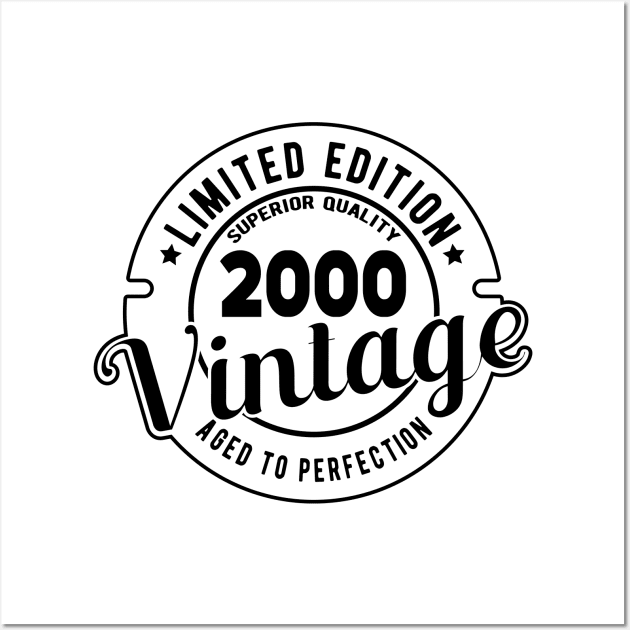 2000 VINTAGE - 21Th BIRTHDAY GIFT Wall Art by KC Happy Shop